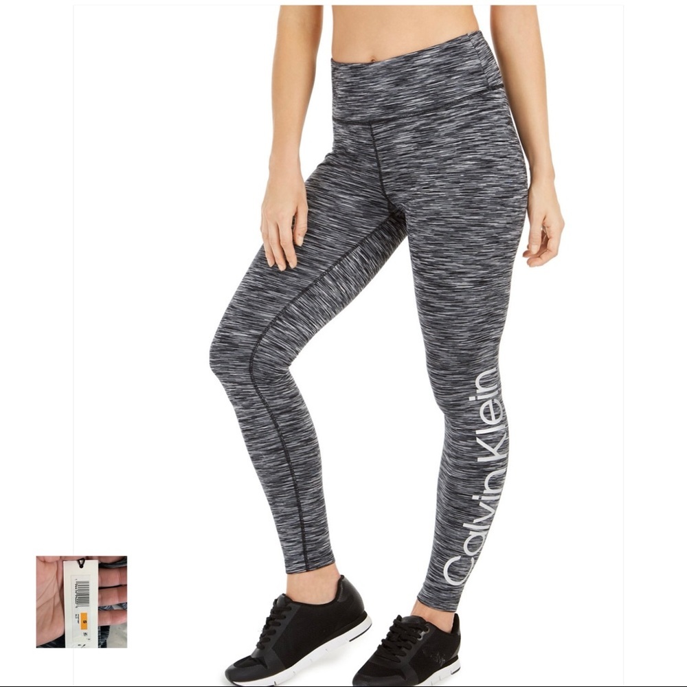 Calvin Klein NWT Neutral Cold Gear Fleece Lined High Waist Leggings